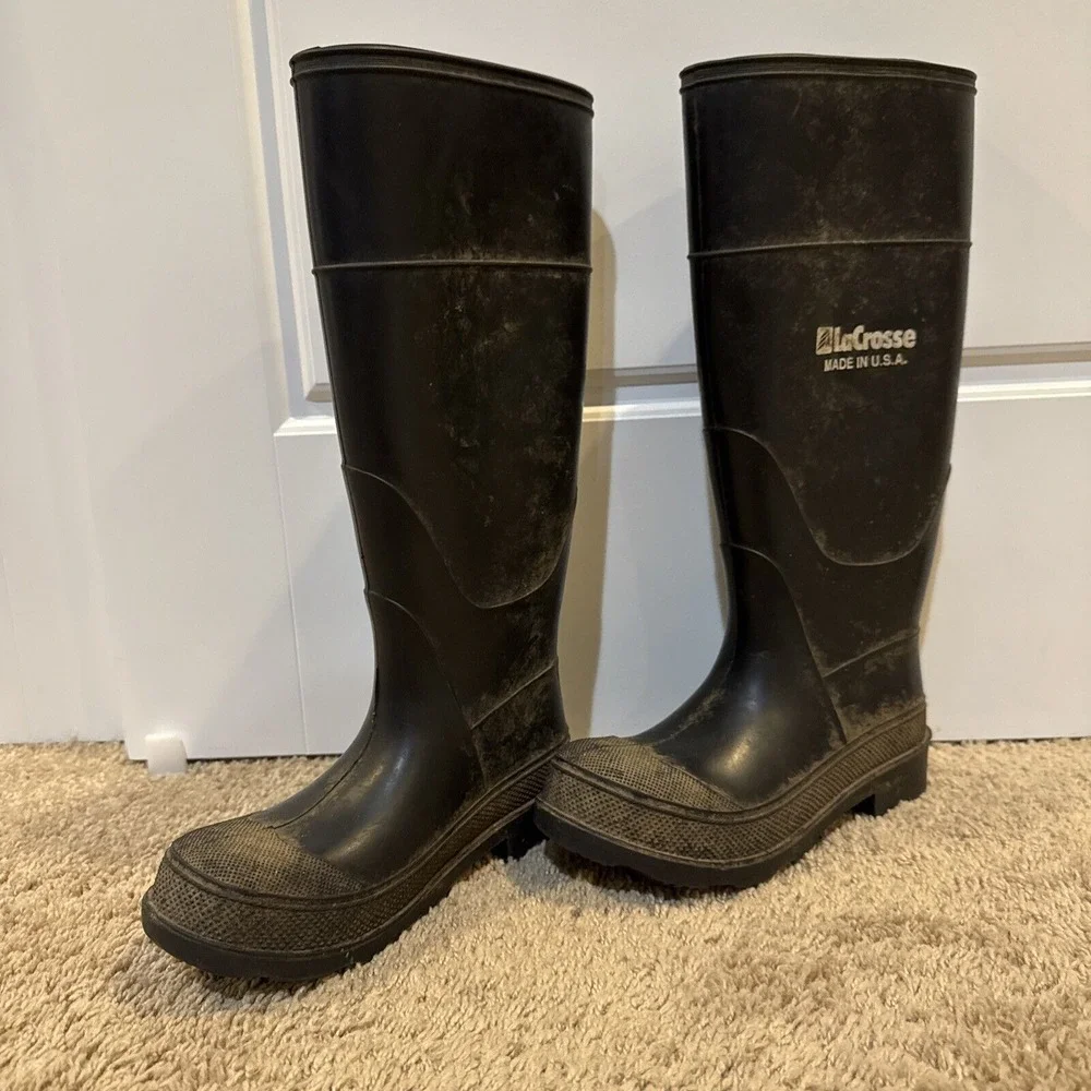 Lacrosse Rubber Rain Mud‎ Boots Mens size 3 All Weather Puddles Water Boots